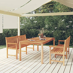 Maison Chic Ensemble de salle à manger de jardin 3 pcs,Table et chaises d'extérieur Bois de teck massif -GKD695439