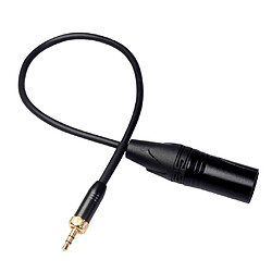 Câble de Microphone XLR vers Jack 3,5 mm TRS Stéréo Mâle Vers XLR Mâle pour Enregistreurs, Cartes Son