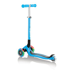 Globber Trottinette enfant lumineuse et pliable Primo Sky Blue