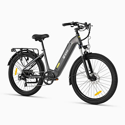 Vélo Électrique DYU C1 26 Pouces 25km/h - Moteur 250W Batterie 36V10Ah Freins à Disque - Gris Bleu