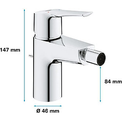 Avis Mitigeur monocommande Bidet - GROHE - Taille S - Métal - Droit - Gris