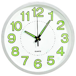 vidaXL Horloge murale lumineuse Blanc 30 cm 