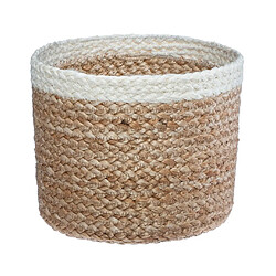 Acheter Atmosphera, Createur D'Interieur Panier Jute Herbier Marin Blanc x 3 Beige/blanc - ATMOSPHERA