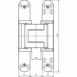 Avis Simonswerk Paumelle Tectus A8 TE 540 100 kgs en boîte de 2 paumelles fintion laqué argent F1