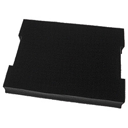 vhbw Insert en mousse remplacement pour Bosch 6000003672 pour coffre à outils - mousse pré-perforée, noir