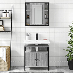 Avis Maison Chic Armoire de Bain | Ensemble de 2 meubles salle de bain Sonoma gris -GKD51885