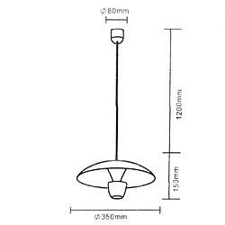 Acheter Moderne NOIR pendentif lustre cloche lampe LED 11 W lumière 3000 K table cuisine pizzeria restaurant salon 230 V COLEUR BLANC