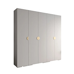 Abiks Meble Armoire Inova 4 À Portes Battantes 236,7/250/47 5 Portes (bianco/d’oro)