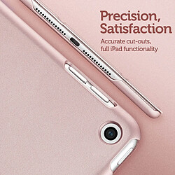 Acheter Wewoo Coque de protection arrière en silicone Yippee Color Gentility Series 3 rabats en cuir pour iPad 9.7 (2018) / (2017), avec fonction Veille / Réveil (Or Rose)