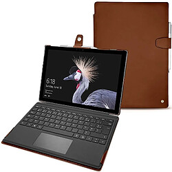 Housse cuir Microsoft Surface Pro (2017) - Seconde peau - Marron ( Nappa - Pantone #8B4720 ) - NOREVE