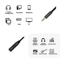 Avis Adaptateur En Cuivre Pur Jack Audio Stéréo 3,5 Mm Mâle à 6,35 Mm Femelle 1,5 Mètre