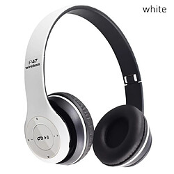 Universal Écouteurs sans fil blancs Anéantissement du bruit Écouteurs Bluetooth Stéréo haute fidélité Bass Gaming Headset Écouteurs Xiaomi Cell Films avec microphone