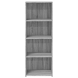 Avis vidaXL Buffet haut sonoma gris 45x41x124 cm bois d'ingénierie