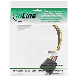 Avis Câble adaptateur d'électricité SATA, InLine®, 1x 5,25"" fem. à 15pin SATA mâle