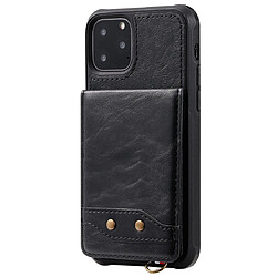 Wewoo Coque Pour iPhone 11 Pro Vertical Portefeuille Flip Antichoc Arrière Etui de Protection avec Porte & Slots Cartes & Lanière & Cadres Photos Noir