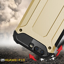 Acheter Wewoo Coque renforcée or pour Huawei P10 Armure Tough TPU + PC combinaison