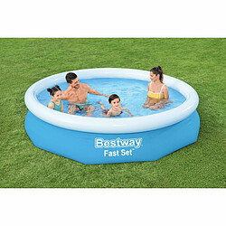 Bestway Piscine Gonflable Adulte Anneau 305x66 cm Jardin 57456 pas cher