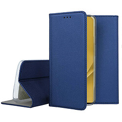 Htdmobiles Housse pour Xiaomi 12 Lite 5G - etui coque pochette portefeuille + film ecran - BLEU MAGNET