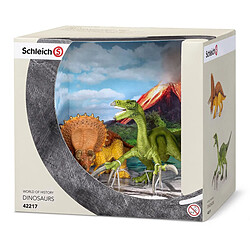 Schleich Figurine dinosaure : Tricératops et thérizinosaure