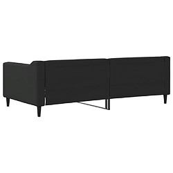 Acheter vidaXL Lit de repos sans matelas noir 90x190 cm tissu