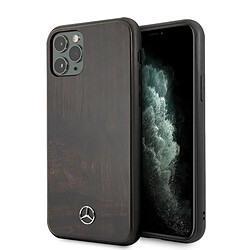 mercedes-benz wood line rosewood hard coque iphone 11 pro max