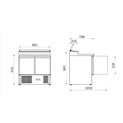 AFI COLLIN LUCY? Saladette Réfrigérée - 240 ou 392 Litres - AFI Collin Lucy