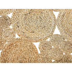 Beliani Tapis beige en jute ø 135 cm GERDEK pas cher