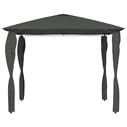 vidaXL Belvédère à revêtement de poteaux 3x3x2,6 m Anthracite 160 g/m²