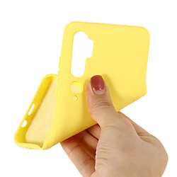 Avis Coque en silicone liquide jaune pour votre Xiaomi Mi CC9 Pro