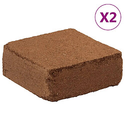 vidaXL Blocs de noix de coco 2 pcs 5 kg chacun 10 kg au total