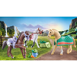 Avis Playmobil® 71356 3 chevaux morgan, quarter horse and shagya