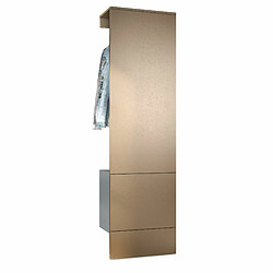 Mpc Vestiaire Gris Et Aspect Bronze (lxhxp) : 52 X 193 X 35