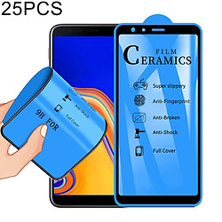 Wewoo Film de verre trempé de céramique à pleine couverture25 PCS 2.5Dpour Galaxy J4 Plus / J6 Plus