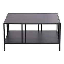 Avis Helloshop26 Table basse métal 40 x 80 x 80 cm noir 03_0008453