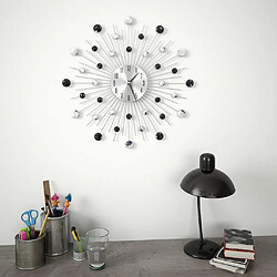 Decoshop26 Horloge murale avec mouvement à quartz Design moderne 50 cm DEC022272