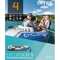 INTEX Jeu de bateau gonflable avec rames et pompe 68324NP pas cher