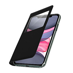 Avizar Housse iPhone 11 Étui à Clapet Fenêtre d'affichage - Noir