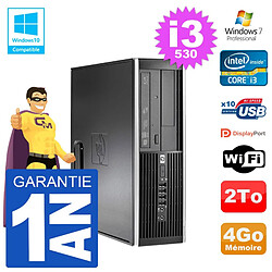 PC HP Compaq 8100 SFF i3-530 RAM 4Go Disque 2To Graveur DVD Wifi W7 - Occasion