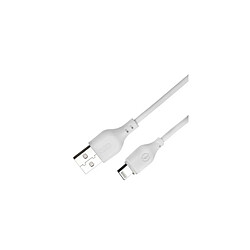 DATA CABLE LIGTHNING XO 2,1A BLANC 1 METRE