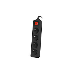 Acheter Power strip 1.5m, black, 4 sockets, with switch, cle made of solid copper