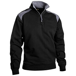 Blaklader Sweat Coton 320 Gr NoirGris XS