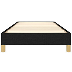 Maison Chic Lit adulte - Lit simple Cadre de lit,Structure du lit Contemporain Noir 80x200 cm Tissu -MN91398 pas cher