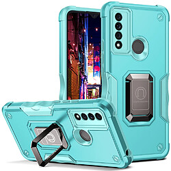 Coque en TPU anti-griffes avec béquille, vert clair pour votre TCL 20 XE