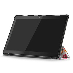 Acheter Wewoo Housse Coque Étui en cuir avec rabat à déformation horizontale pour motif de couleur pour Lenovo Tab M10, support à trois rabats (motif papillon)