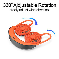 Universal Mini ventilateur Ventilateur de cou portable Ventilateur rechargeable 5200mAh Ventilateur de climatisation de main pliable Ventilateur d &'extérieur de la maison pas cher