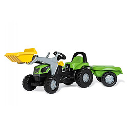 Rolly Toys Tracteur a pedales + remorque rollyKid Deutz-Fahr 5115 G TB