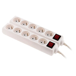 Avis Lot 2 blocs 5x 16A 2P+T avec interrupteur Blanc - Zenitech