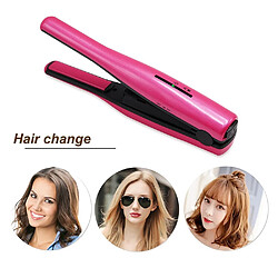 Universal Fer à cheveux bouclés portable Batterie au lithium-ion rechargeable 2200mAh Mini sans fil Coiffure Plaque en céramique Cheveux Fer plat | Coiffure Céramique | Cheveux en céramique (rose) pas cher