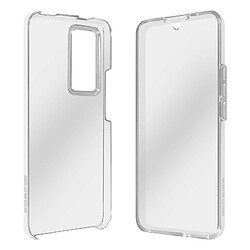 Avizar Coque pour Xiaomi 12T et 12T Pro Arrière Rigide et Avant Souple Transparent