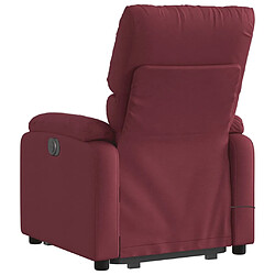 Acheter Maison Chic Fauteuil Relax pour salon, Fauteuil inclinable de massage Rouge bordeaux Tissu -GKD60723